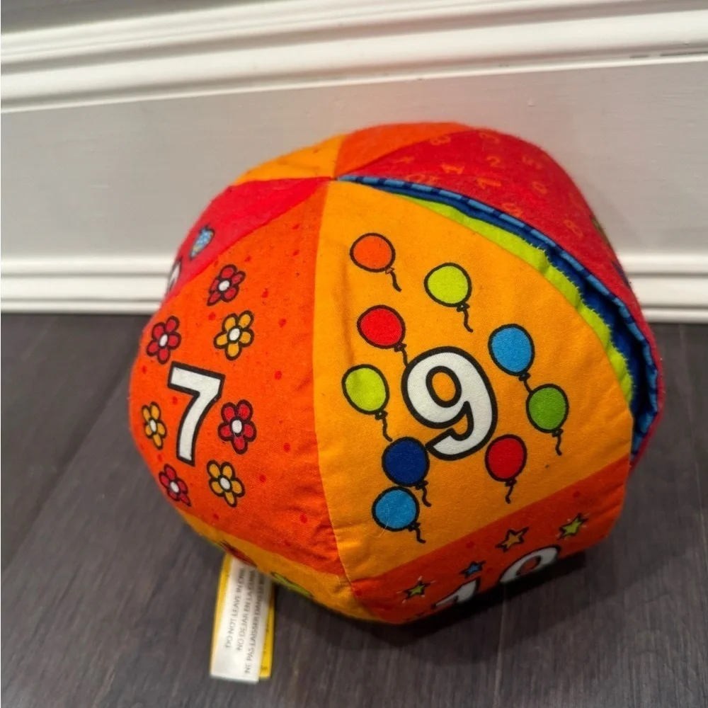 Melissa & Doug K’s Kids 123 ABC Multicolor Learning Ball- Says ABCs of Numbers
